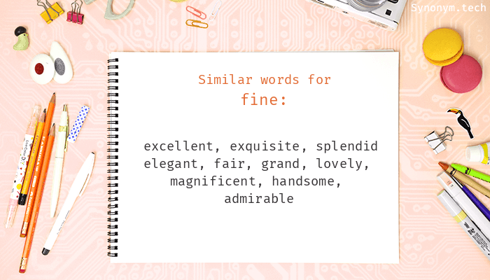 fine thesaurus