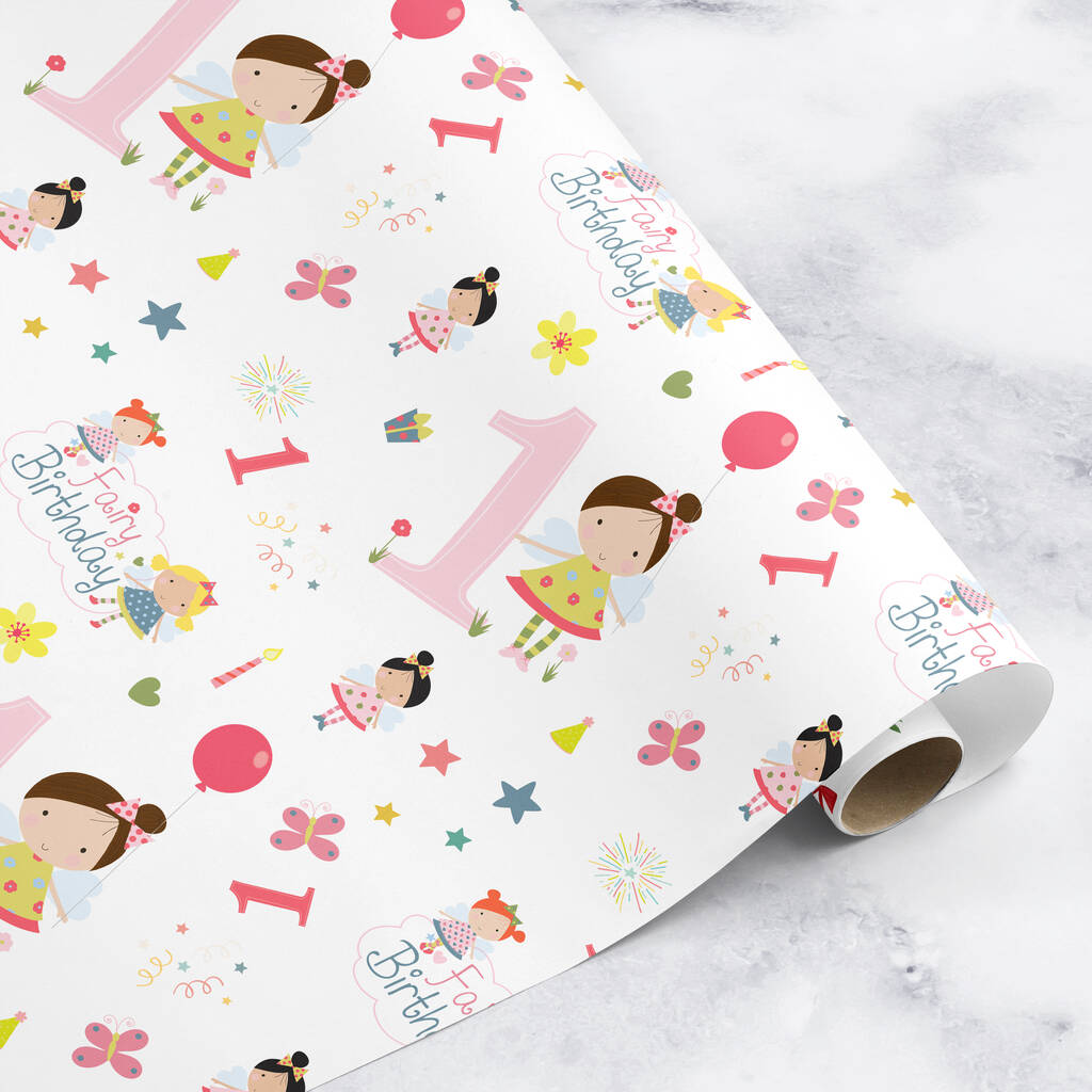 1st birthday gift wrapping paper