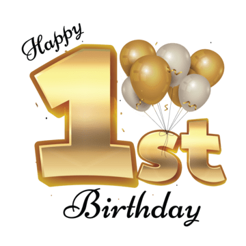 1st birthday png images