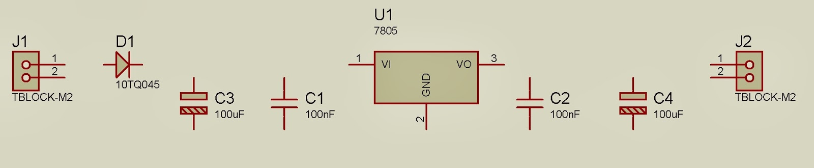 2 pin connector in proteus