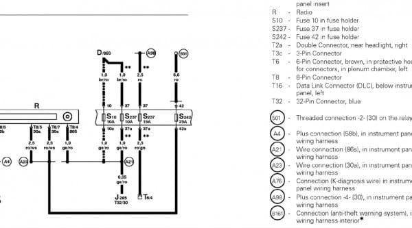 2011 volkswagen jetta radio wiring diagram