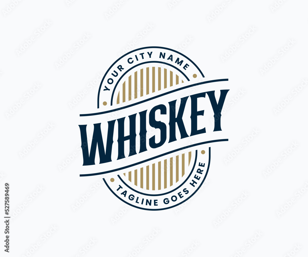 whisky logo design