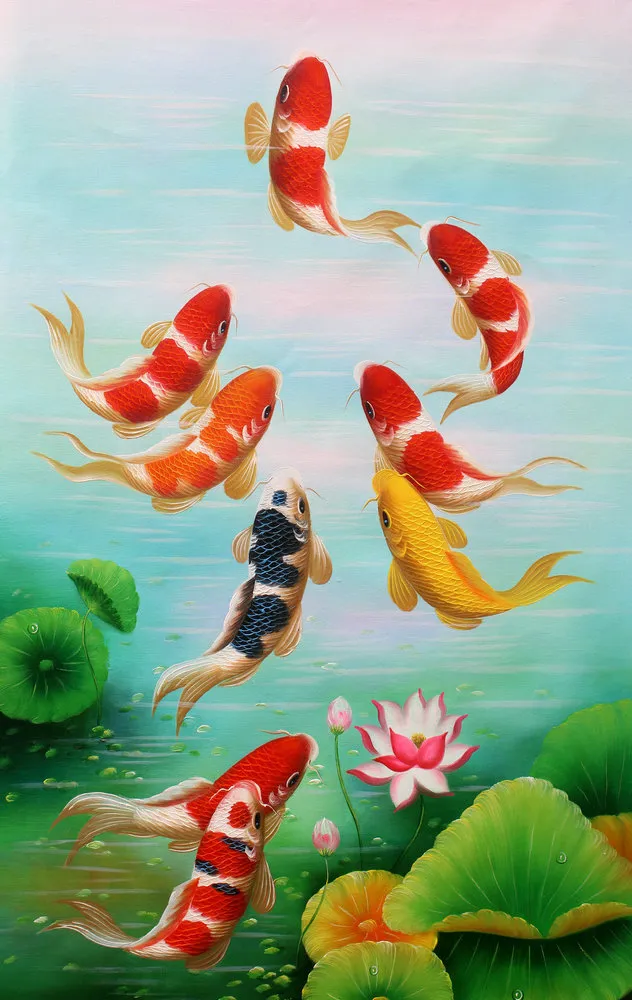 koi fish painting