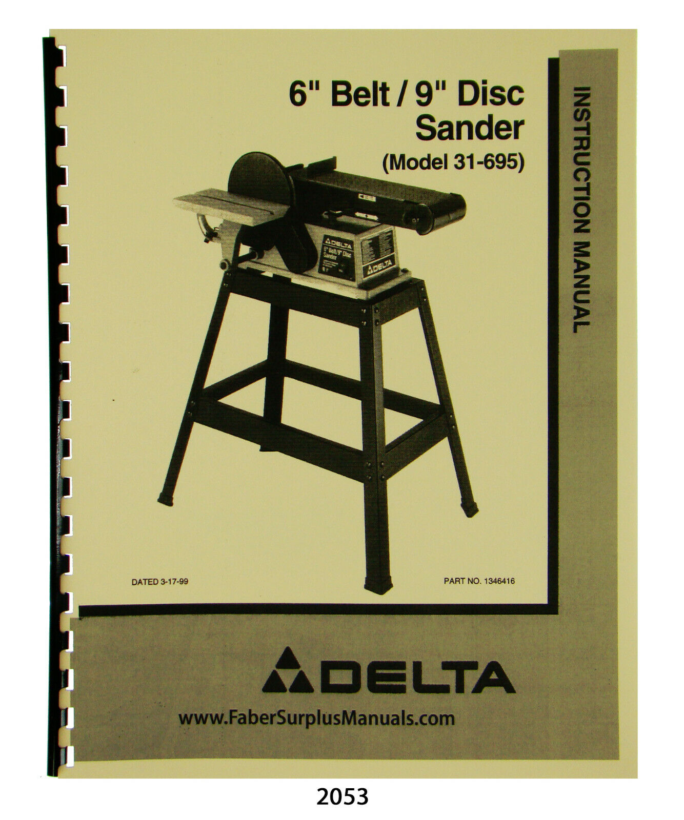 delta belt disc sander