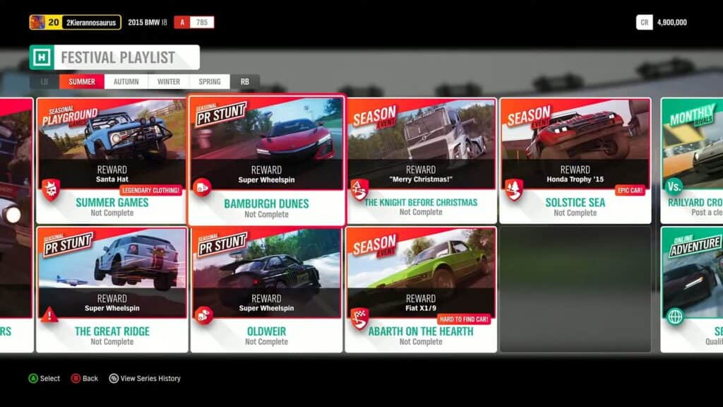 forza horizon 4 horizon playlist