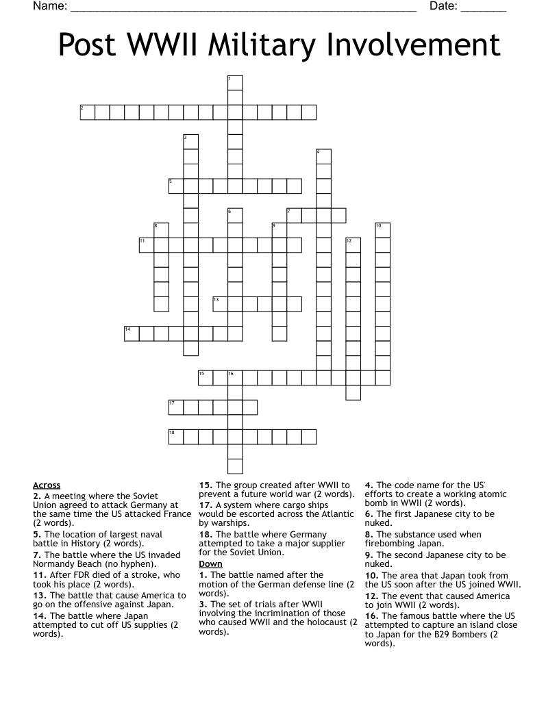 group of warships crossword