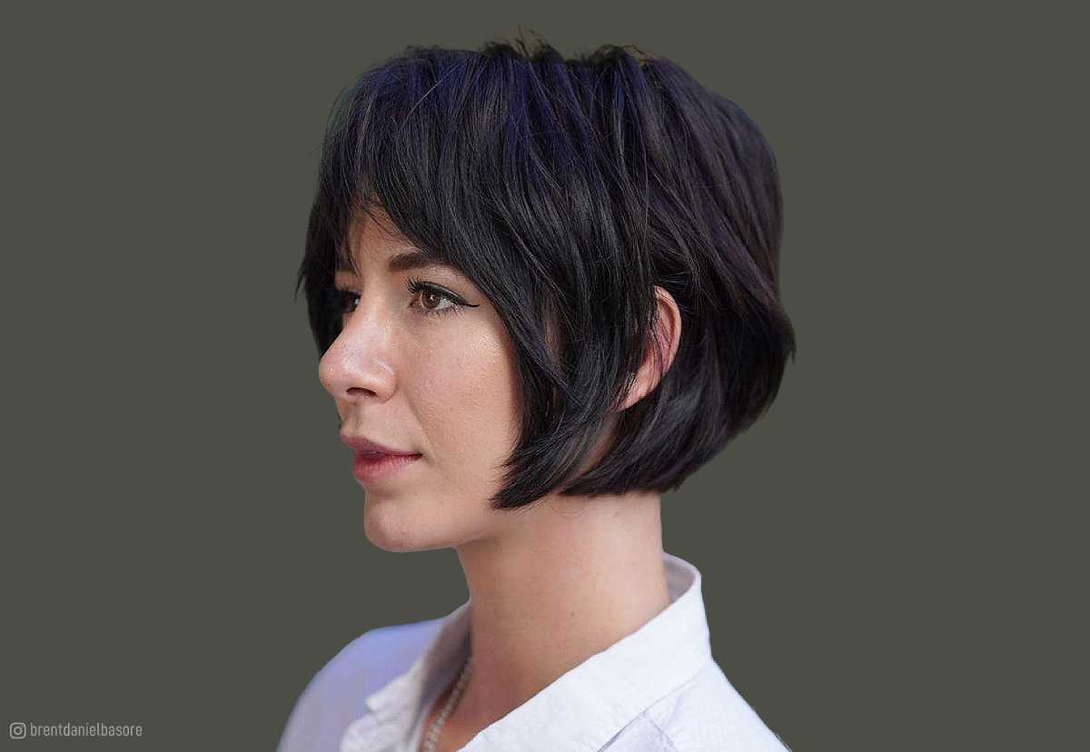 short bob with fringe