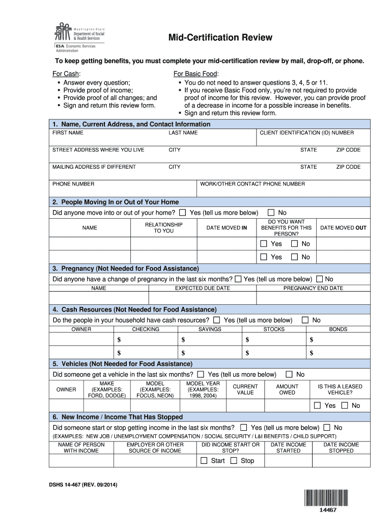 dshs mid certification review