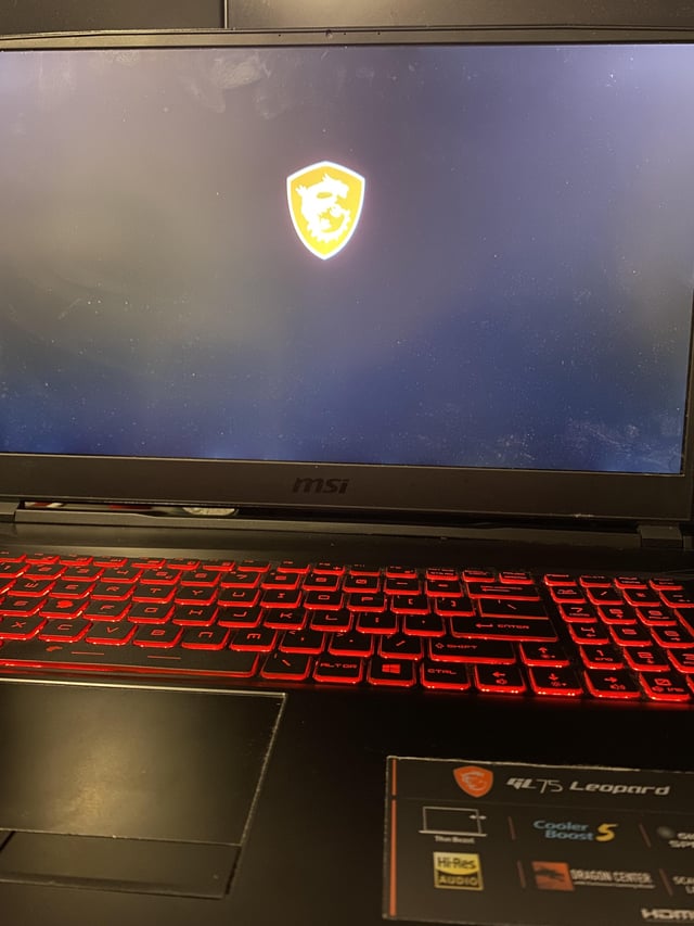 my laptop stuck on logo screen