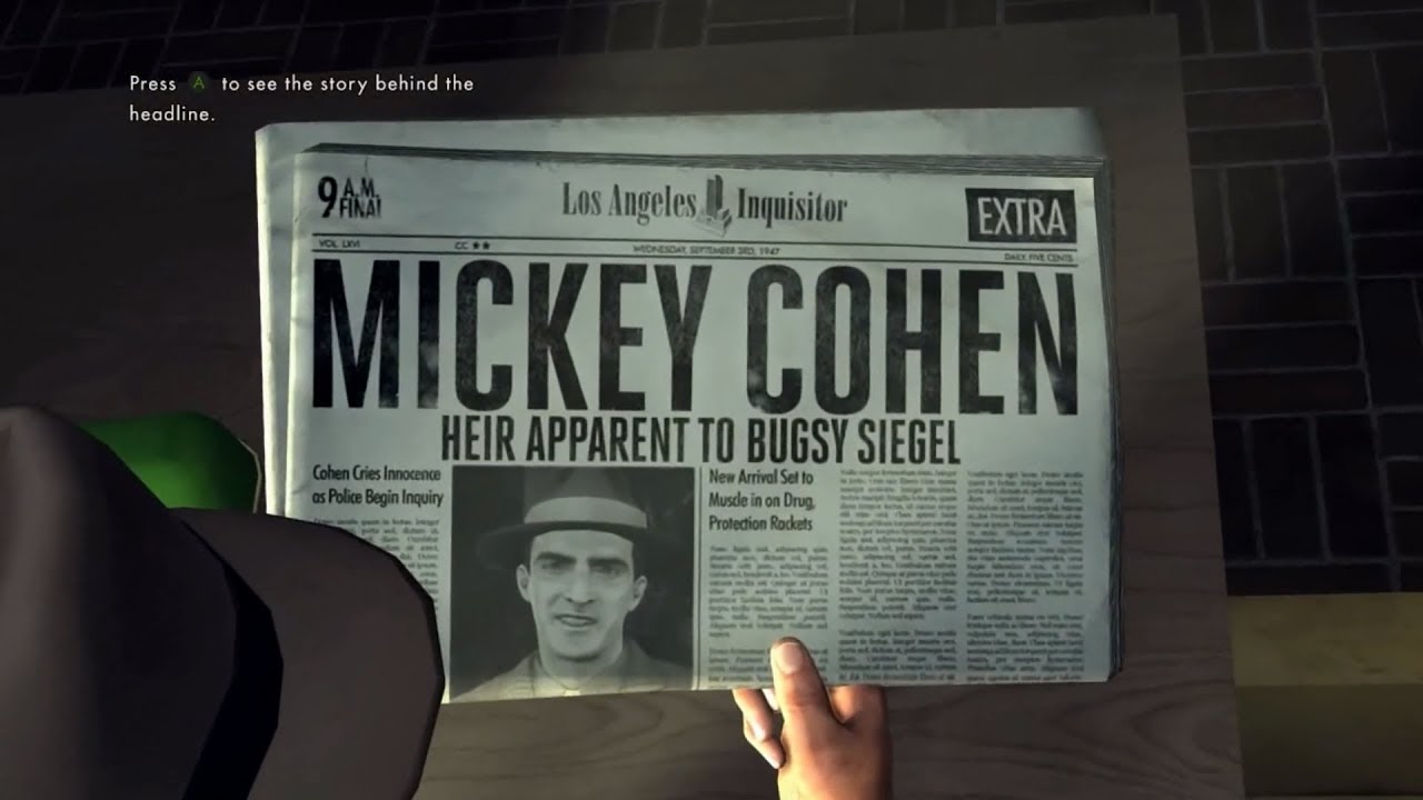 all newspapers la noire