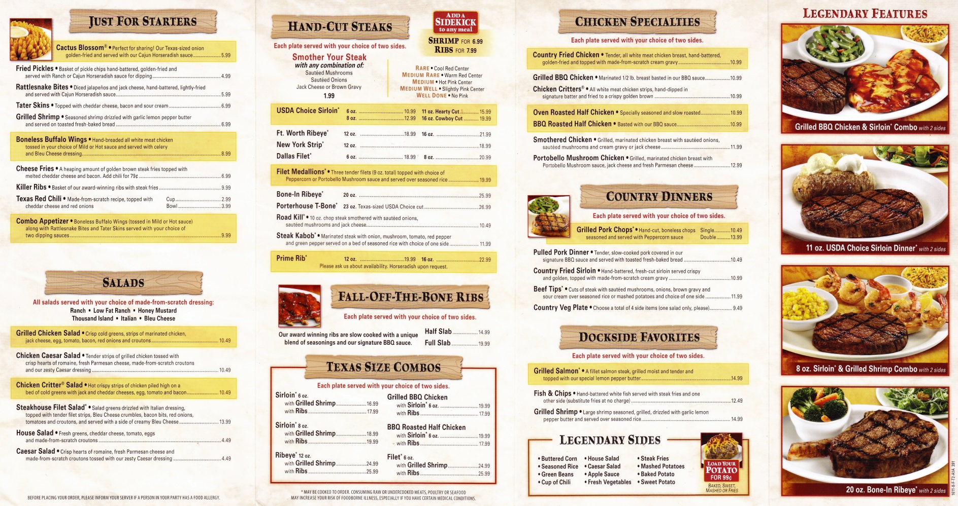 texas roadhouse syracuse ny menu