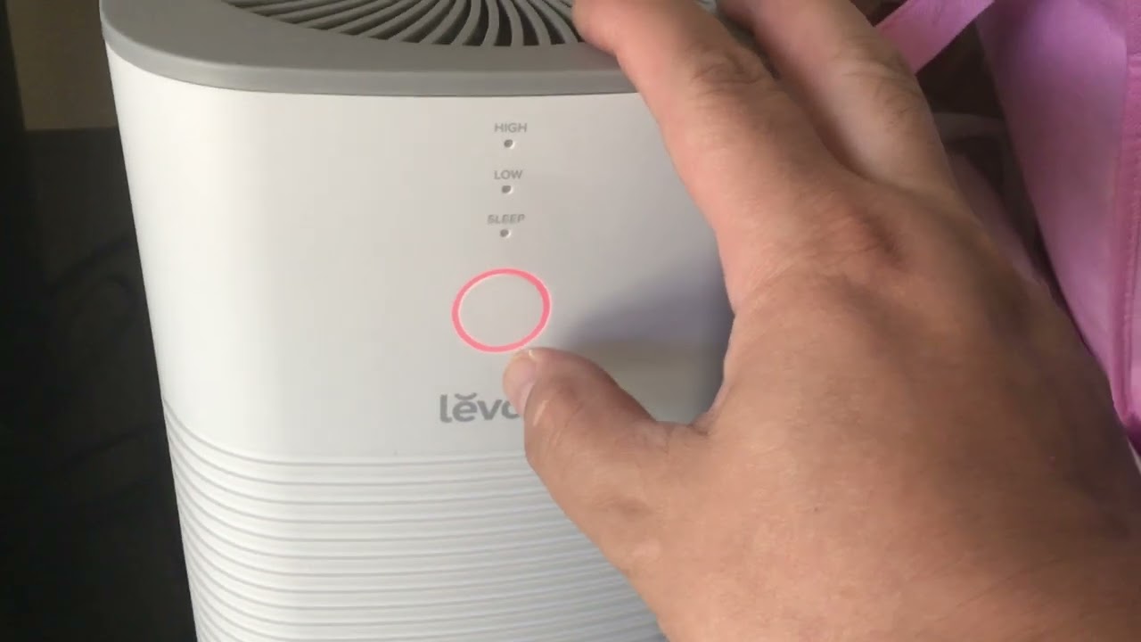 levoit air filter red light reset