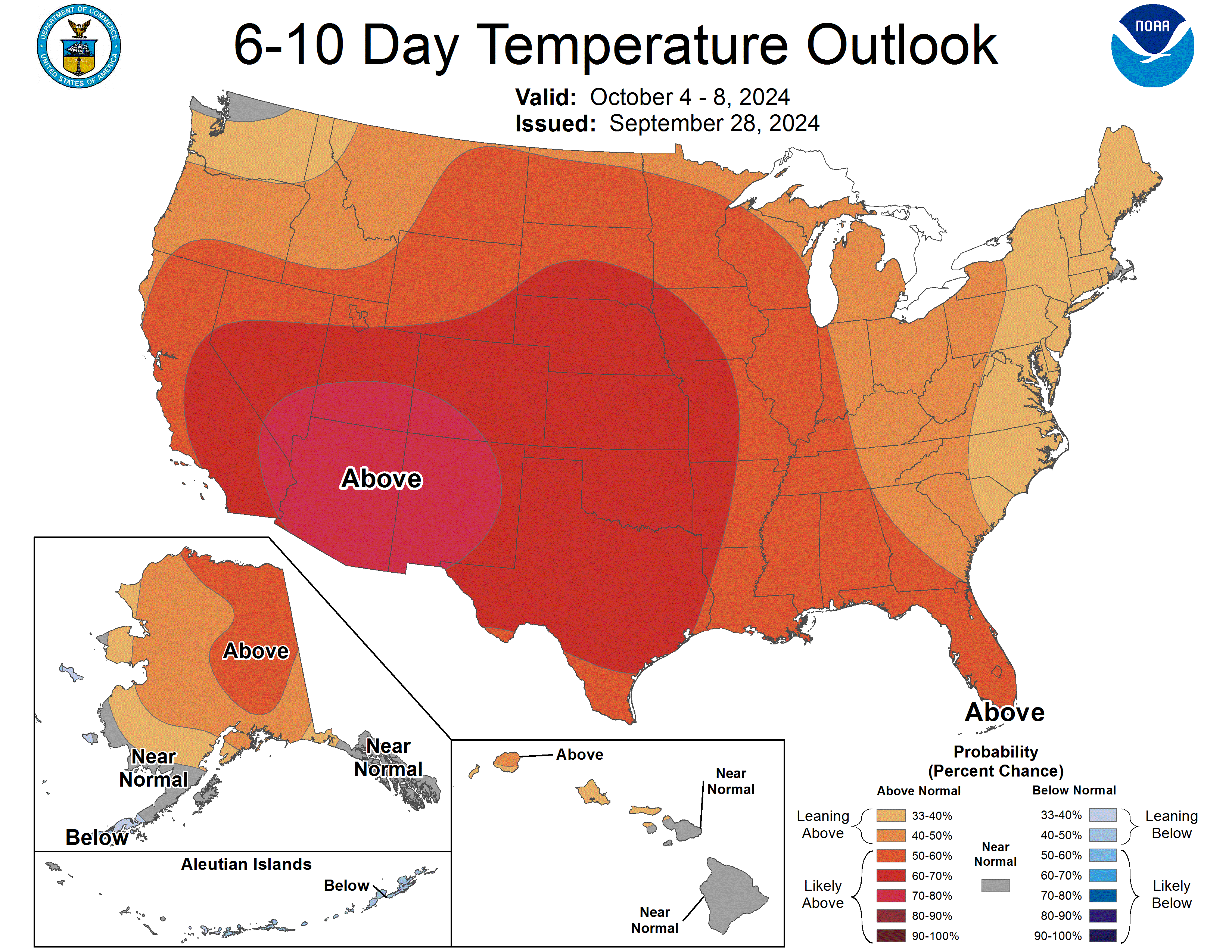 noaa 90 day forecast