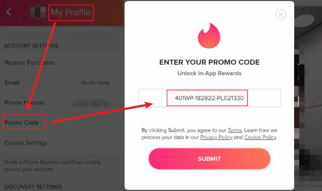 promotional code tinder