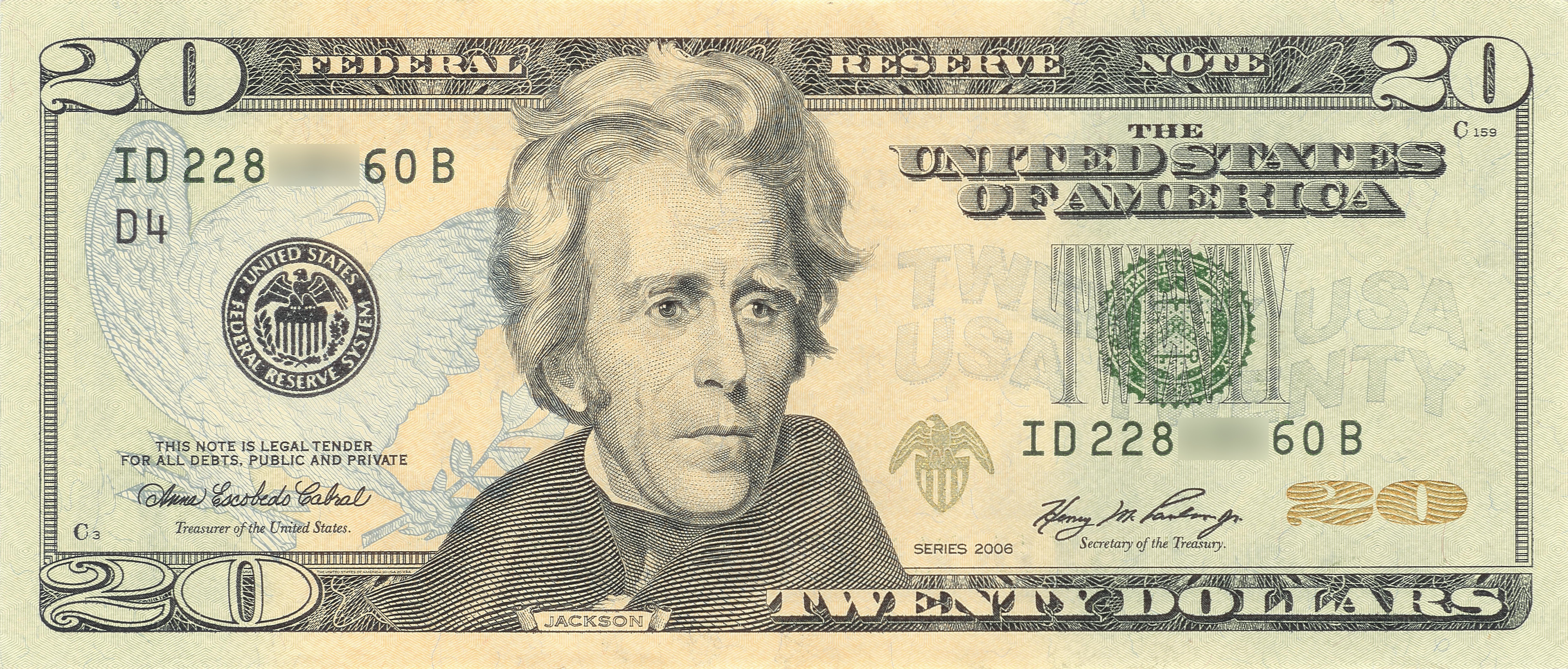 man on 20 dollar bill