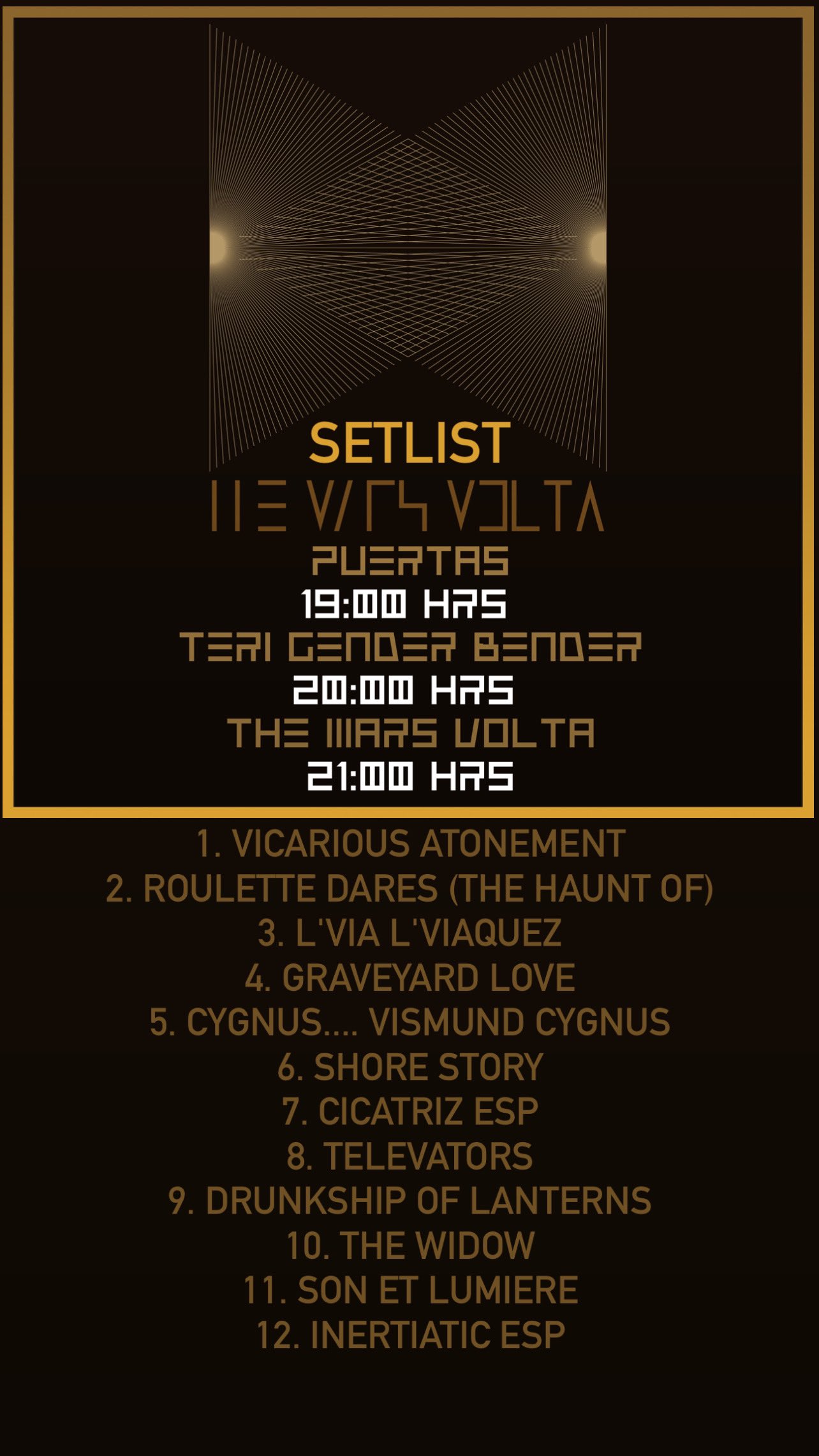 the mars volta setlist