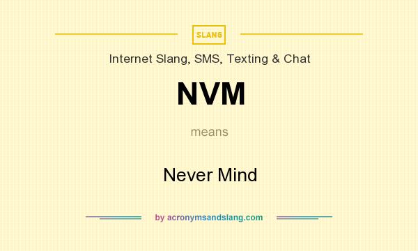 nvm means in texting