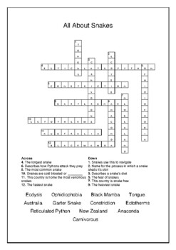 fast snake crossword