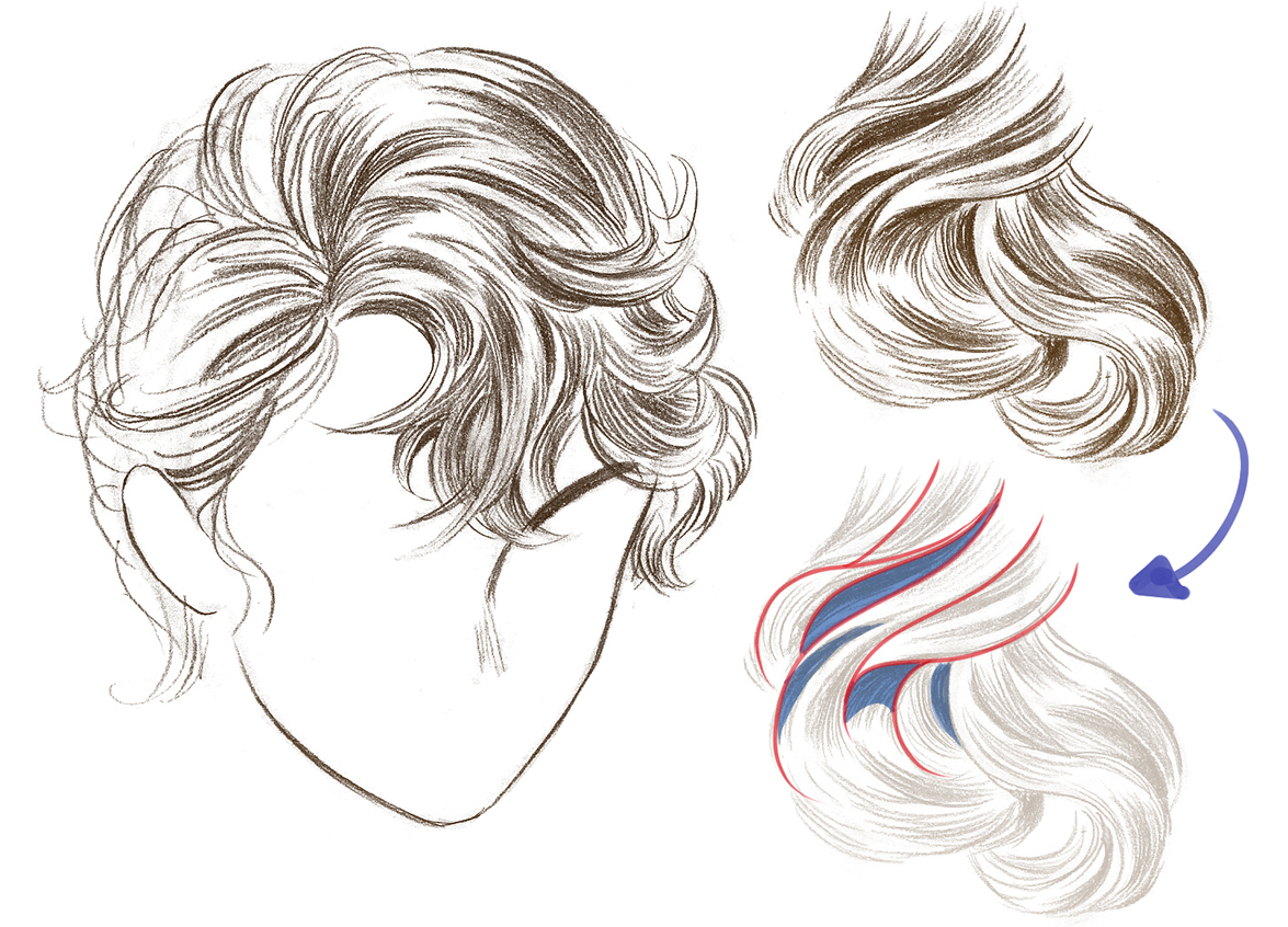 hair ideas drawing