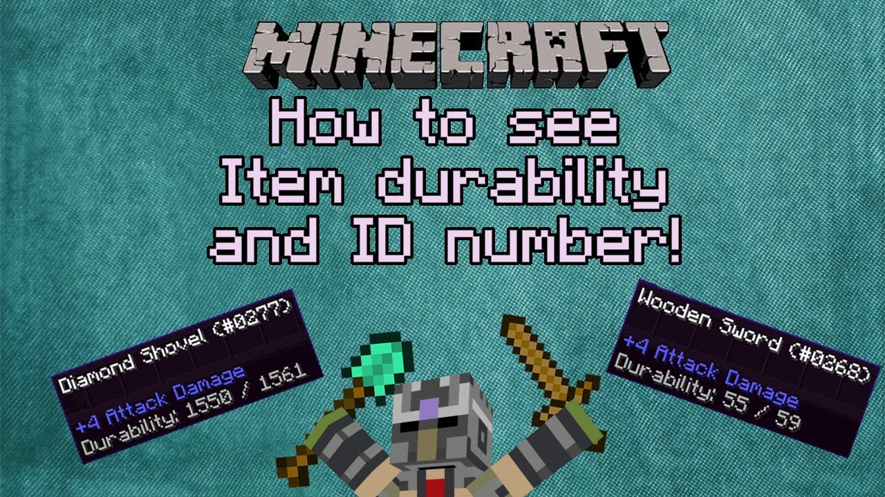 how to see durability minecraft