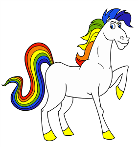 rainbow brite horse