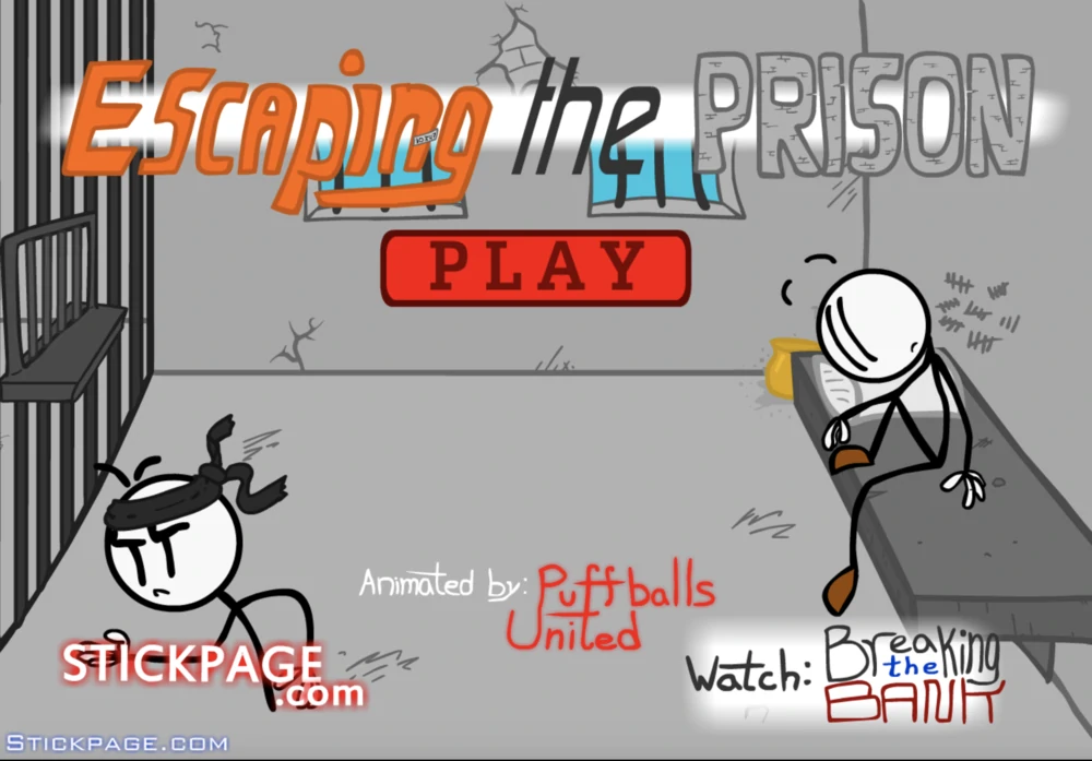 escaping the prison stickman