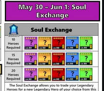 empires and puzzles soul exchange schedule