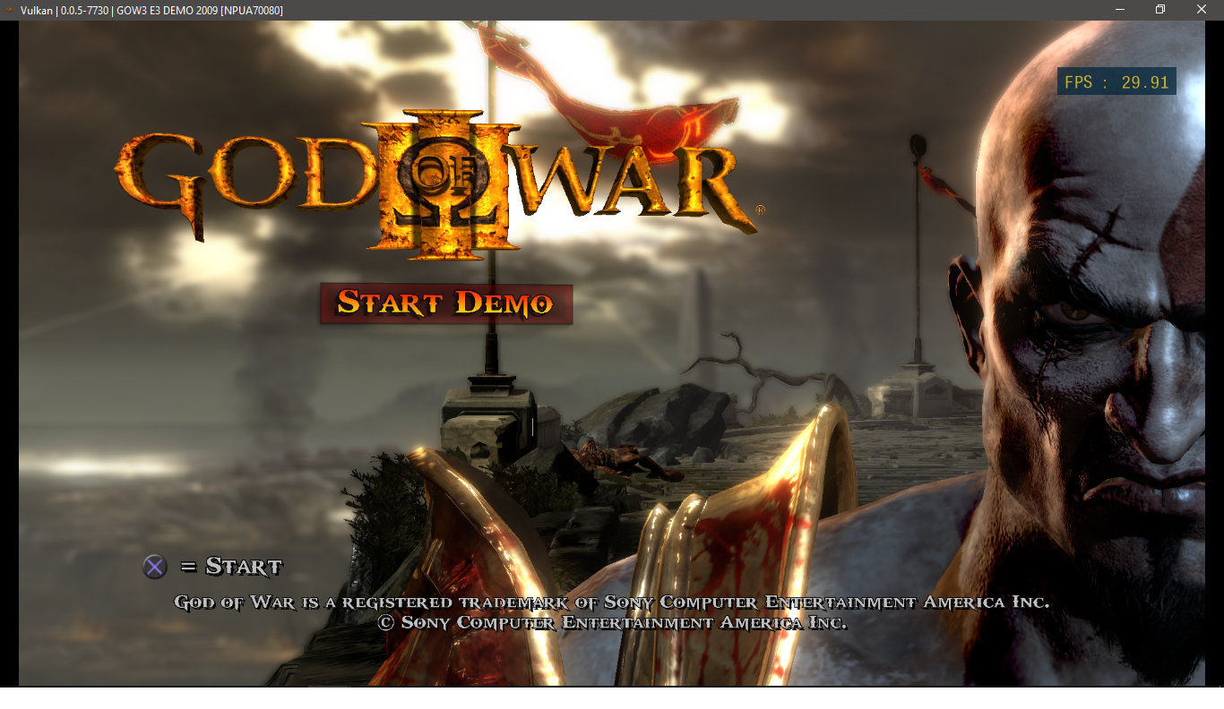 god of war demo pc