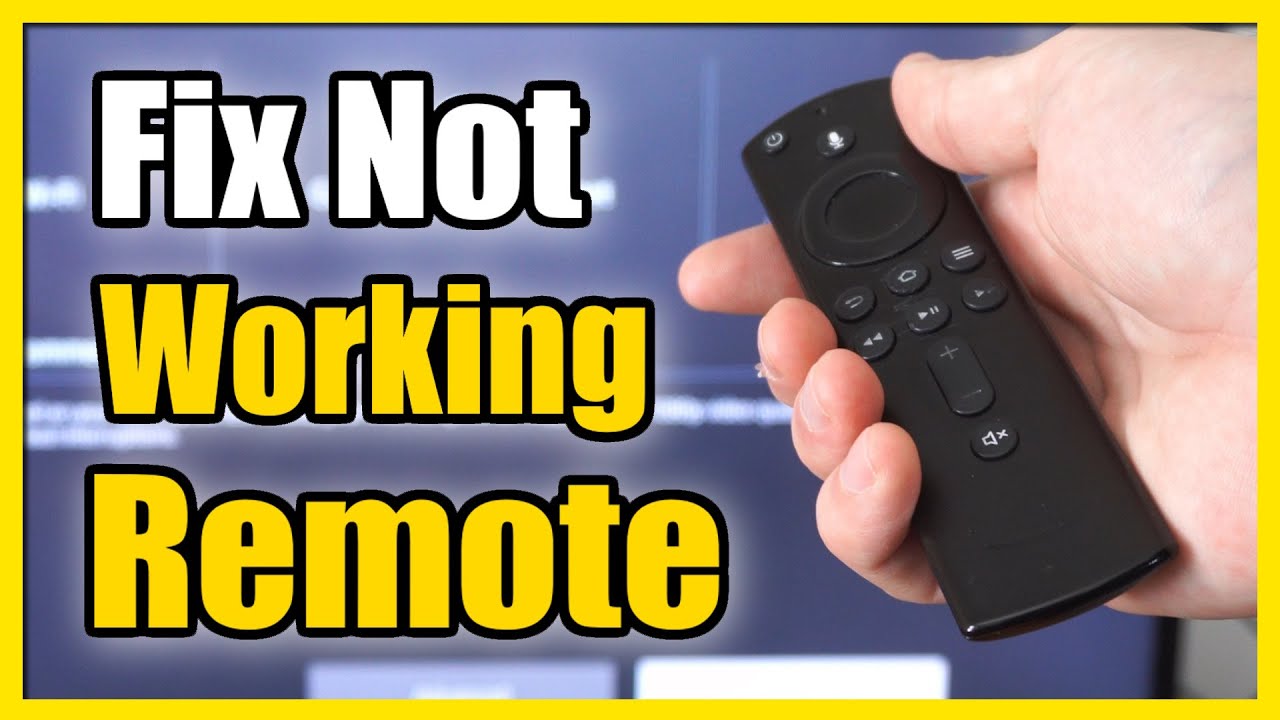 firestick remote stopped working