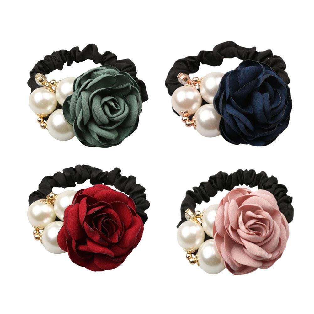 flower hair rubber band