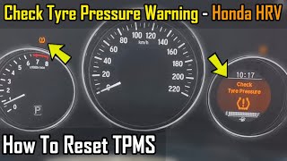 honda hrv tire pressure display