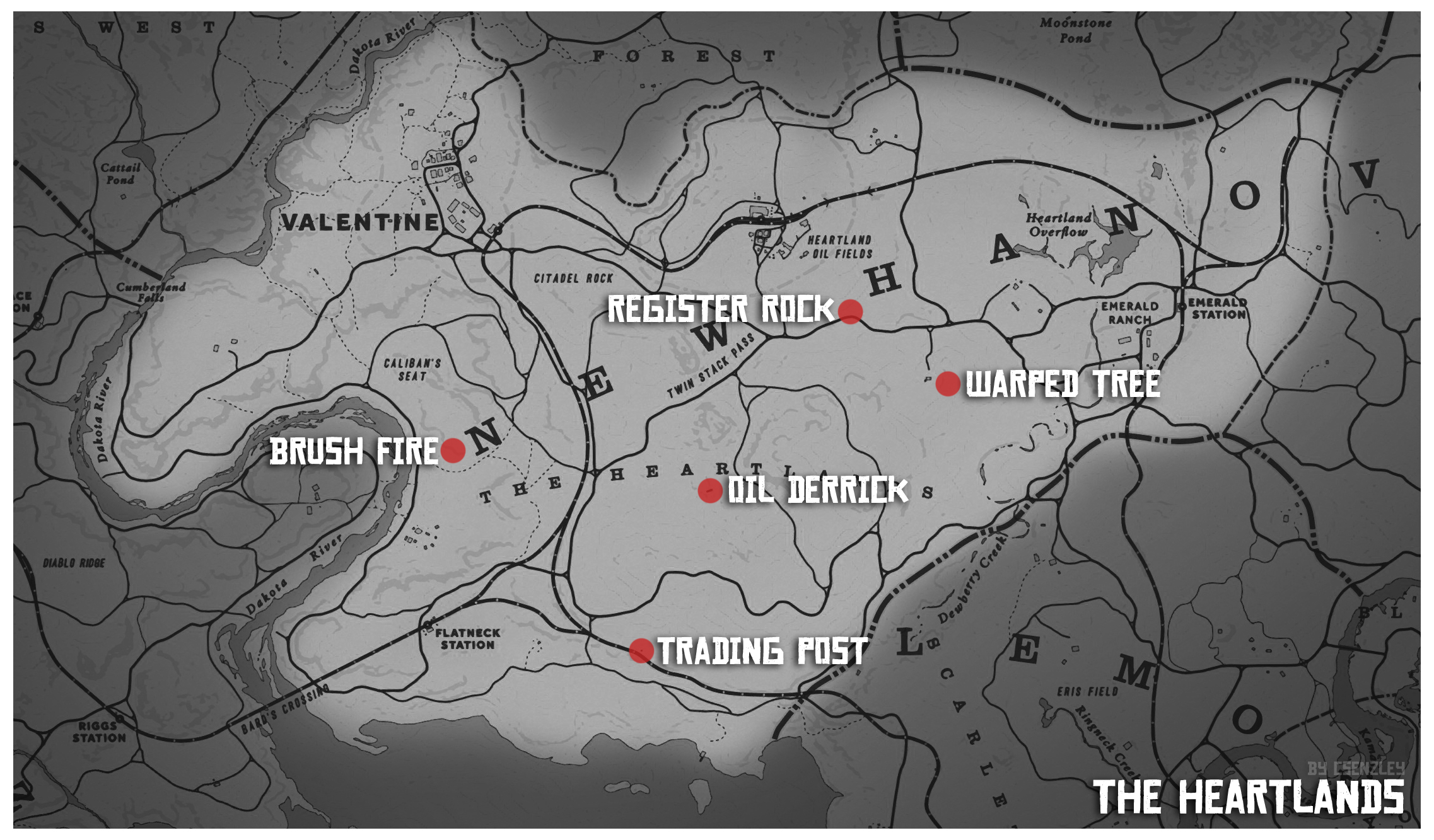 rdr2 points of interest