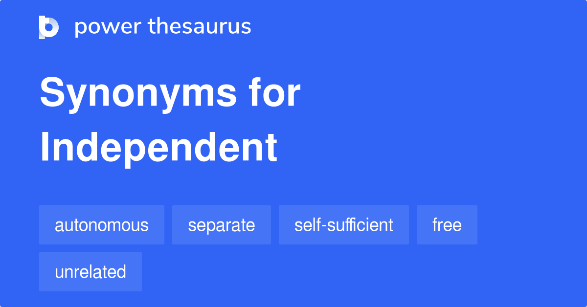 synonyms of independent
