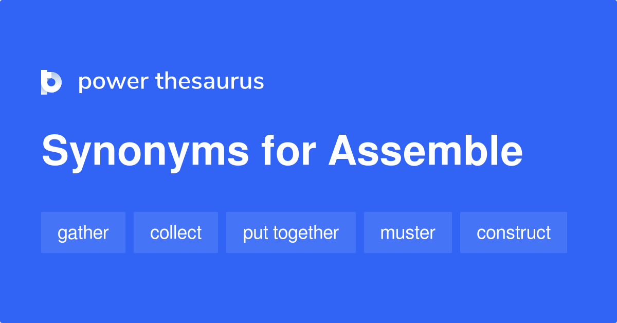 assemble synonym