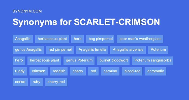 scarlet synonym