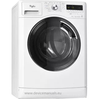 whirlpool 6th sense washing machine instruction manual