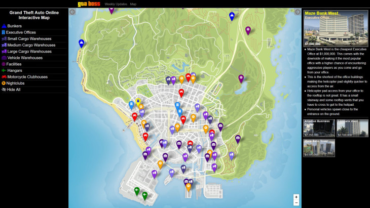 map interactive gta 5