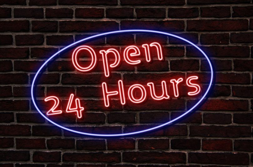 24 hour stores