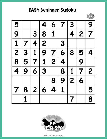 easy sudoku puzzles