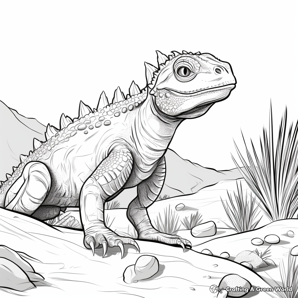 realistic lizard coloring pages