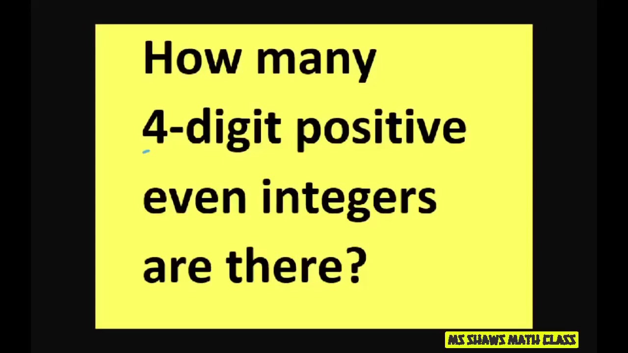 how many 4 digit positive integers are there