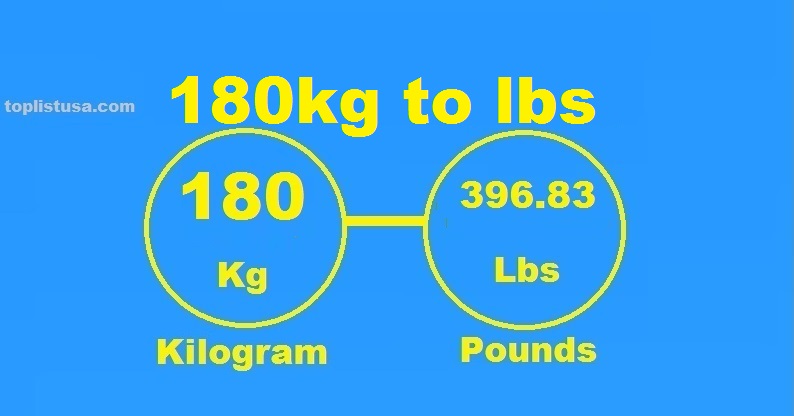 convert 180 kg to pounds