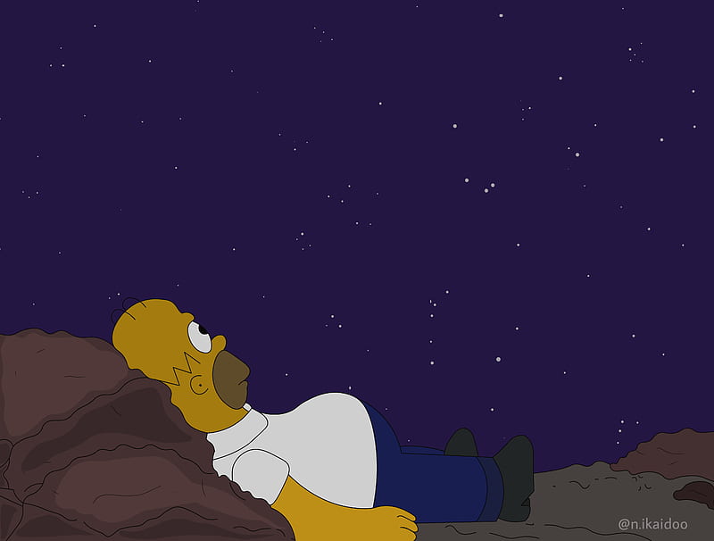 homer stars wallpaper