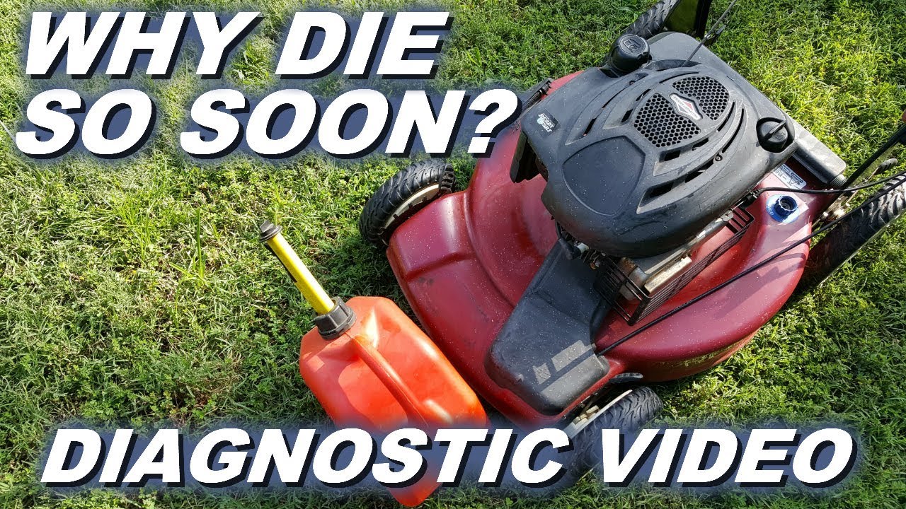 toro lawn mower starts then dies