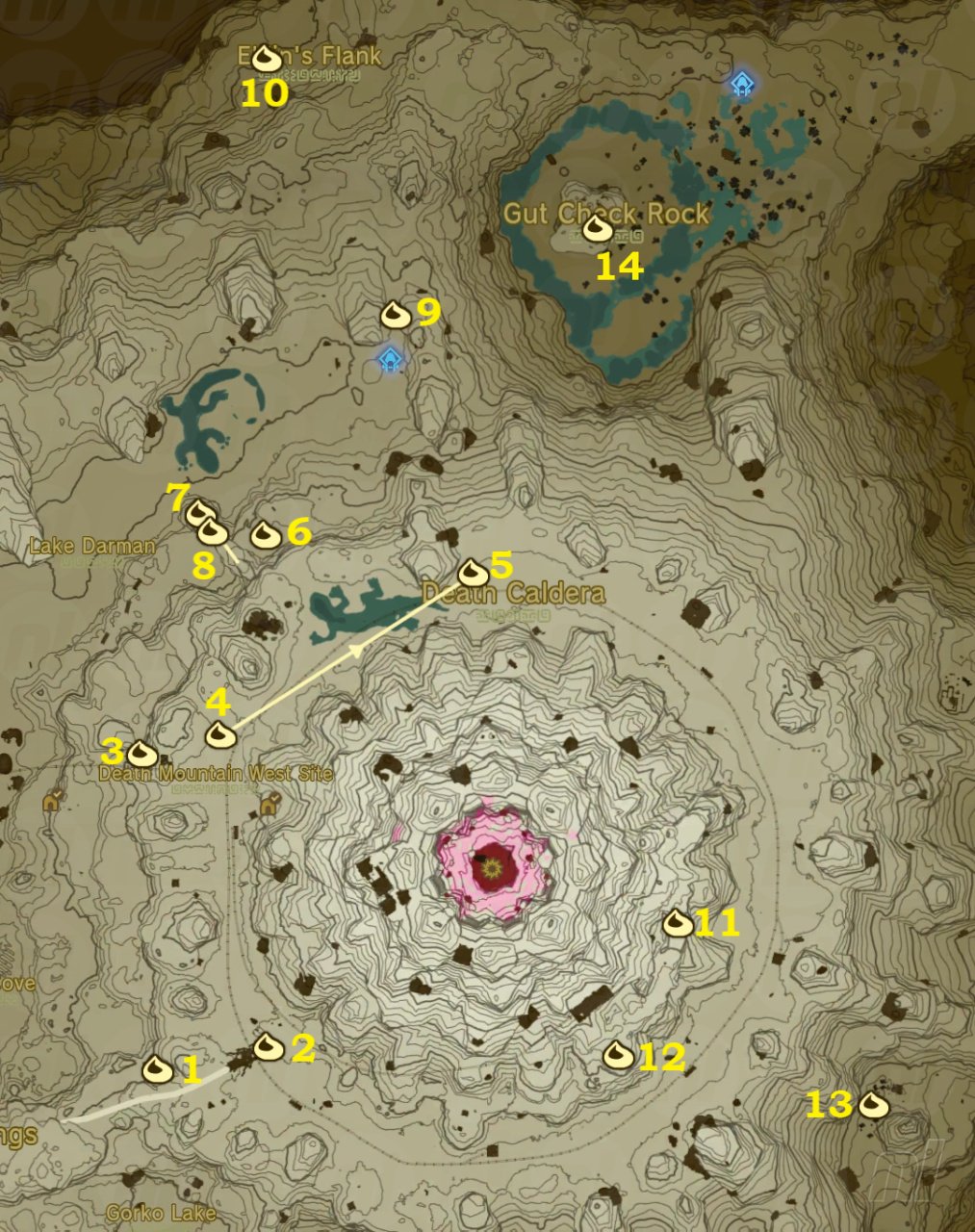 korok map totk