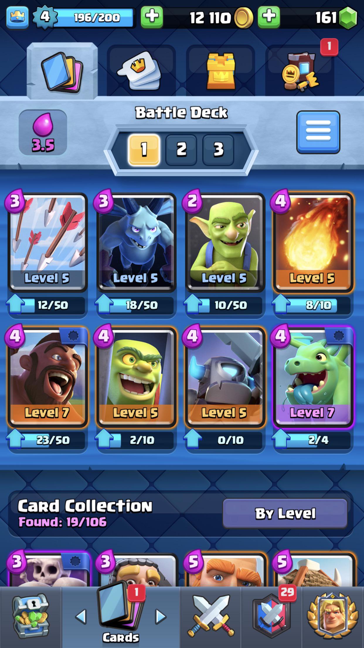 best decks in clash royale arena 2