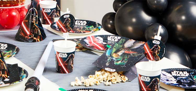 star wars party plates