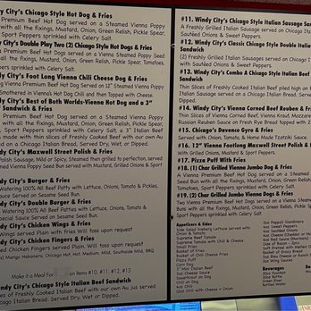 windy city beefs-n-dogs menu