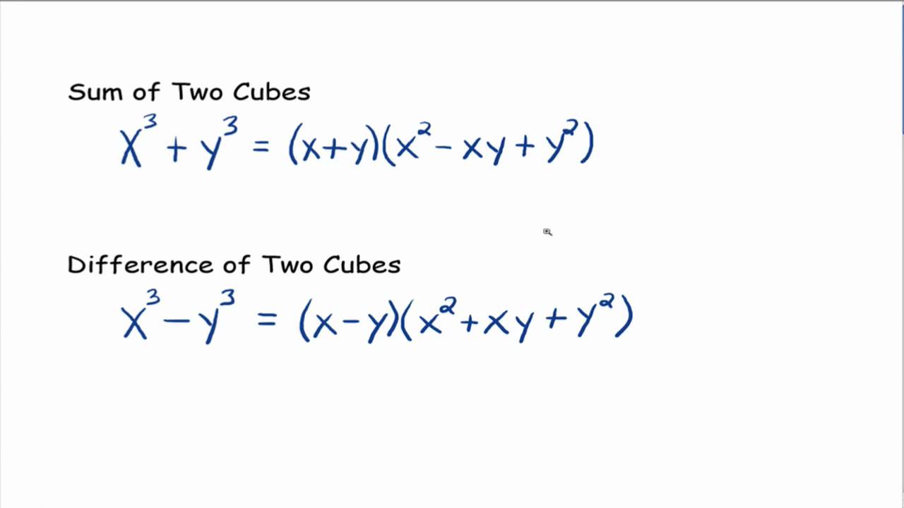 sum or difference of two cubes calculator
