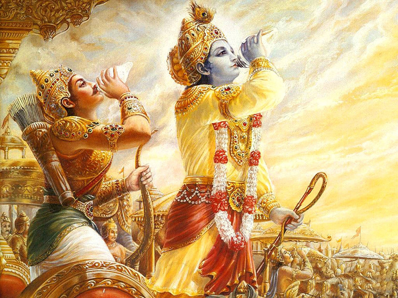 shree krishna arjun images hd